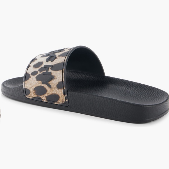 Givenchy Black and Tan Animal Print Slides - Picture 2 of 6
